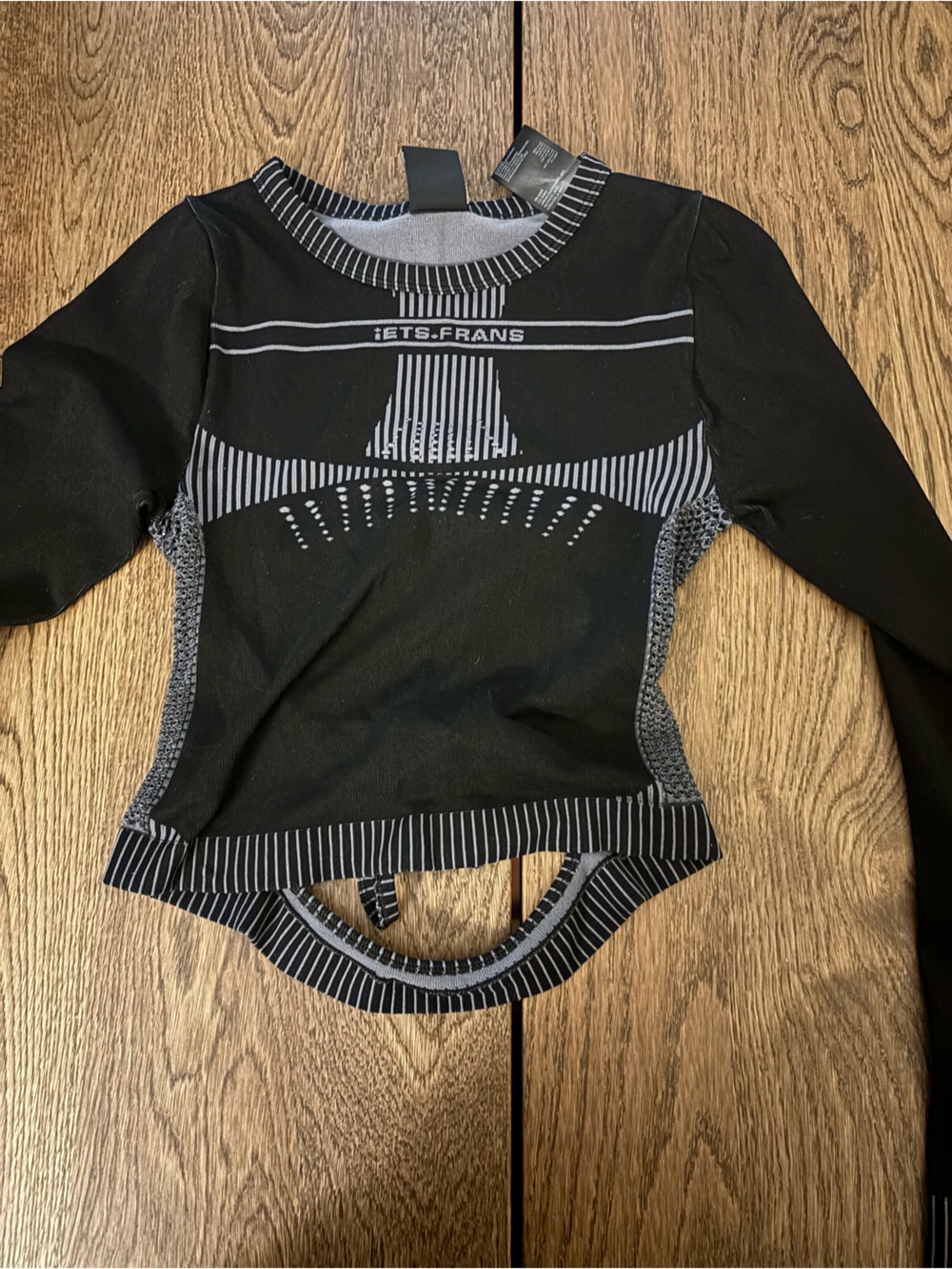 TETS.FRANS Black & Gray Seamless Muscle Tee